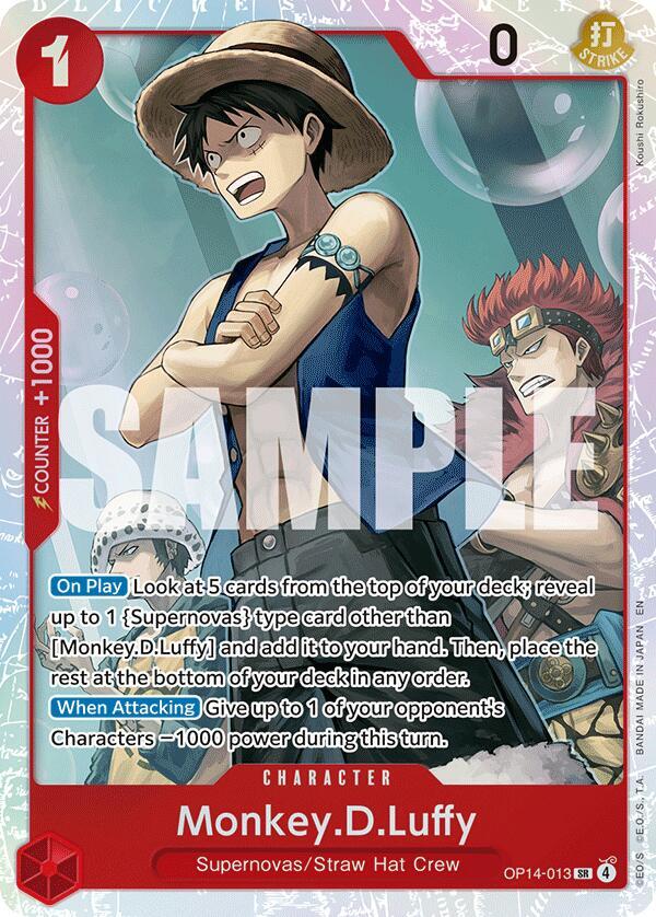 Monkey.D.Luffy - OP14-013 - OP14-013 - Super Rare Foil (Inglés Foil NM)