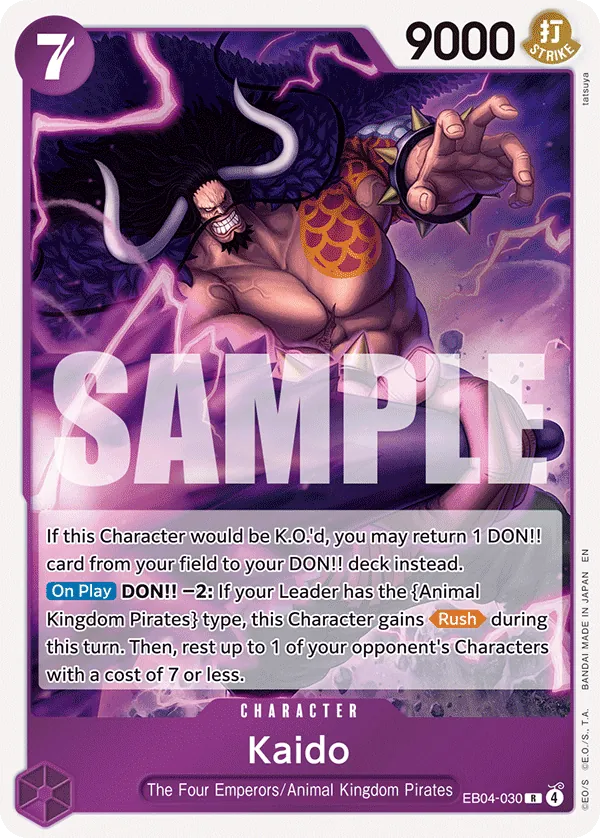 Kaido - EB04-030 - Rare Foil (Inglés Foil NM)