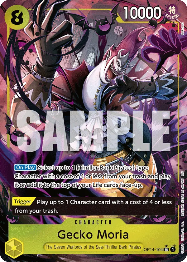 Gecko Moria - OP14-104 (Alternate Art) - OP14-104 - Alternate Art Foil (Inglés Foil NM)