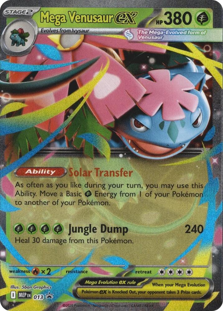 Mega Venusaur ex - 013 - Promo (Inglés Foil NM)
