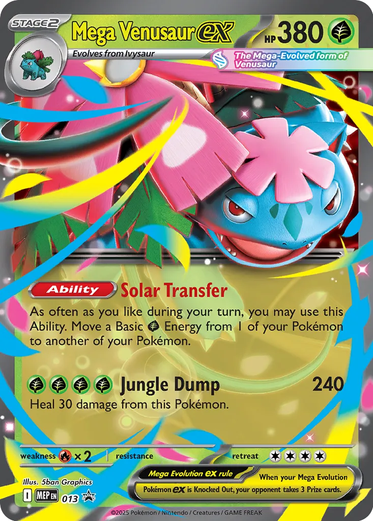 Mega Venusaur ex - 013 - Promo (Español Latino Foil NM)
