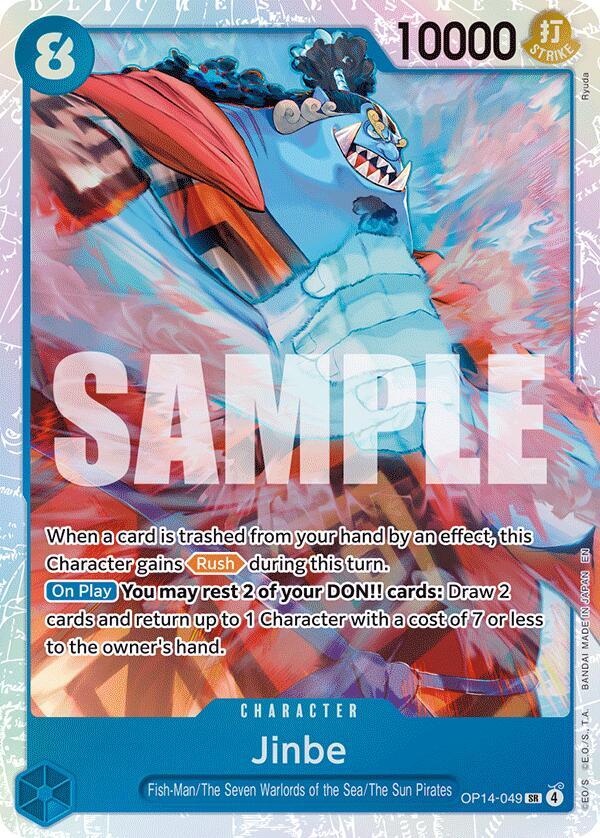 Jinbe - OP14-049 - OP14-049 - Super Rare Foil (Inglés Foil NM)