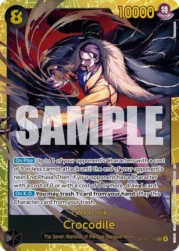 Crocodile - OP14-120 - OP14-120 - Secret Rare Foil (Inglés Foil NM)