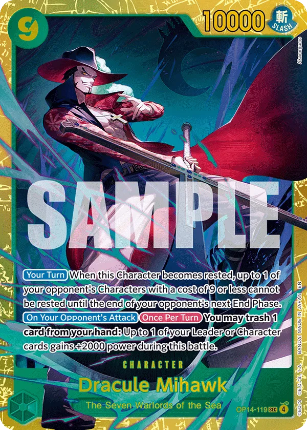 Dracule Mihawk - OP14-119 - OP14-119 - Secret Rare Foil (Inglés Foil NM)