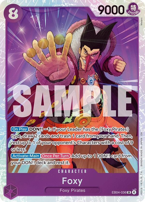 Foxy - EB04-036 - Super Rare Foil (Inglés Foil NM)