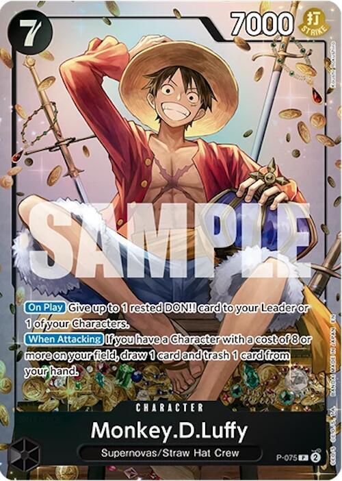 Monkey.D.Luffy (Tin Pack Set Vol. 2) - P-075 - Promo Foil (Inglés Foil NM)