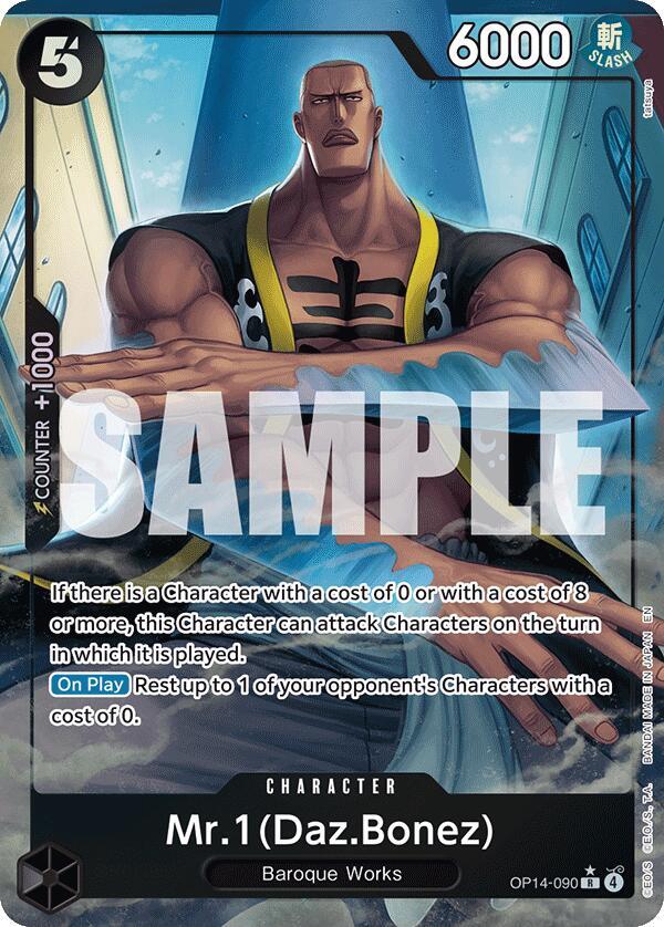 Mr.1 (Daz.Bonez) (Alternate Art) - OP14-090 - Alternate Art Foil (Inglés Foil NM)