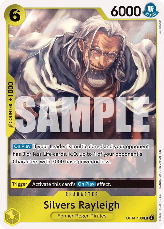 Silvers Rayleigh - OP14-108 - Rare Foil (Inglés Foil NM)