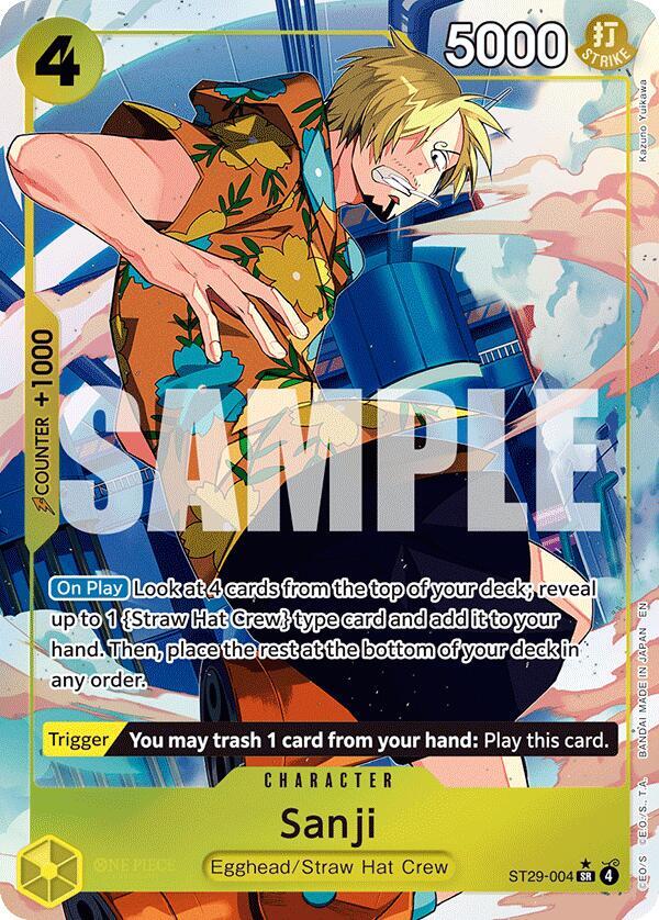 Sanji (Full Art) - ST29-004 - Full Art Foil (Inglés Foil NM)