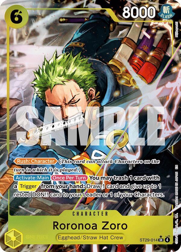 Roronoa Zoro (Full Art) - ST29-014 - Full Art Foil (Inglés Foil NM)