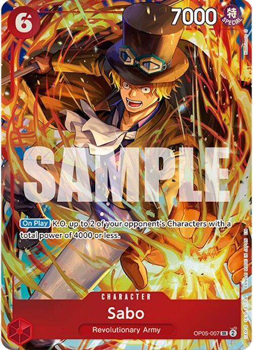 Sabo (Illustration Box Vol.5) - OP05-007 - Super Rare Foil (Inglés Foil NM)