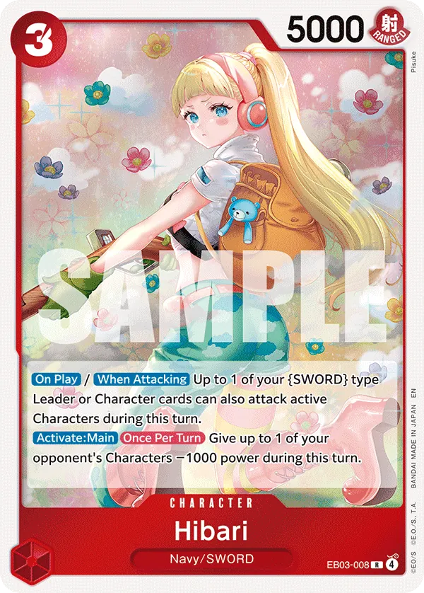 Hibari - EB03-008 - Rare Foil (Inglés Foil NM)