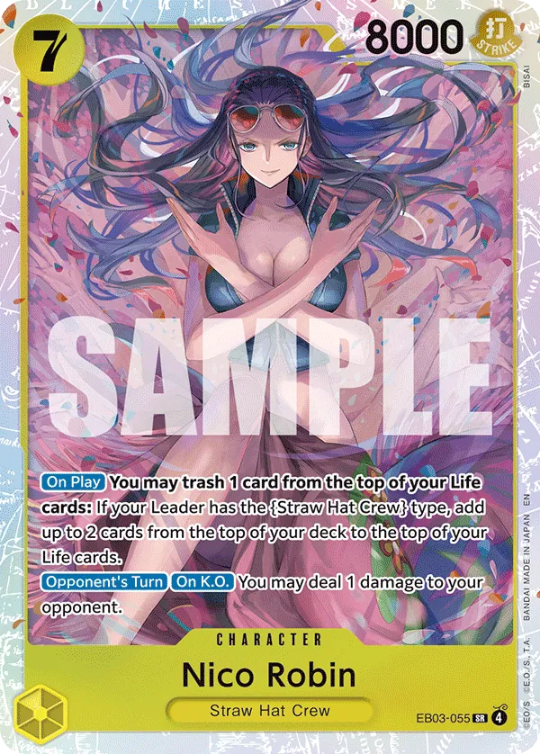 Nico Robin (055) - EB03-055 - Super Rare Foil (Inglés Foil NM)