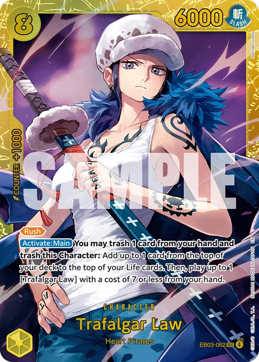 Trafalgar Law - EB03-062 - Secret Rare Foil (Inglés Foil NM)