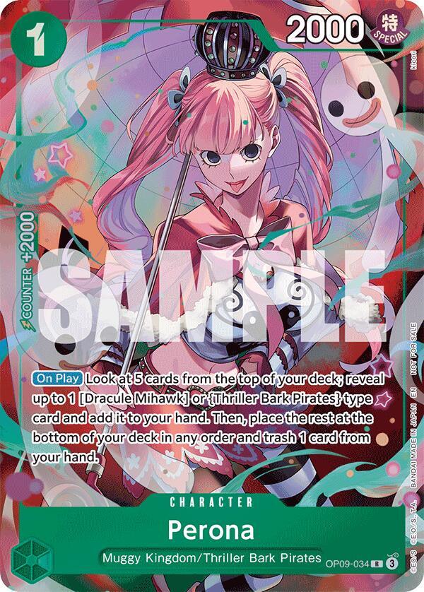 Perona - OP09-034 (Dash Pack) - OP09-034 - Rare Foil (Inglés Foil NM)