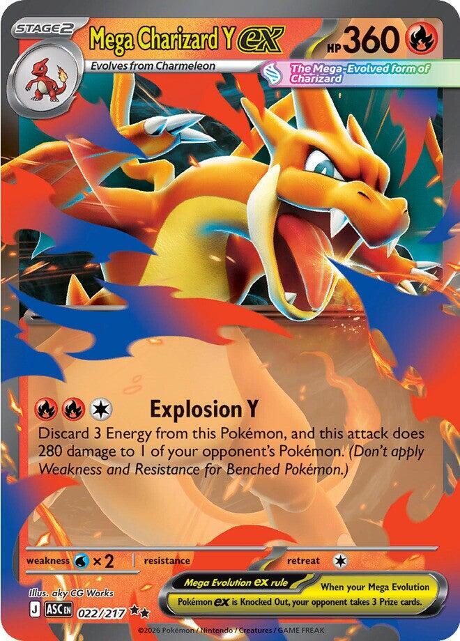 Mega Charizard Y ex - 022/217 - Double Rare (Inglés Foil NM)