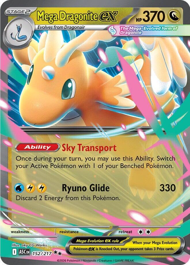 Mega Dragonite ex - 152/217 - Double Rare (Inglés Foil NM)