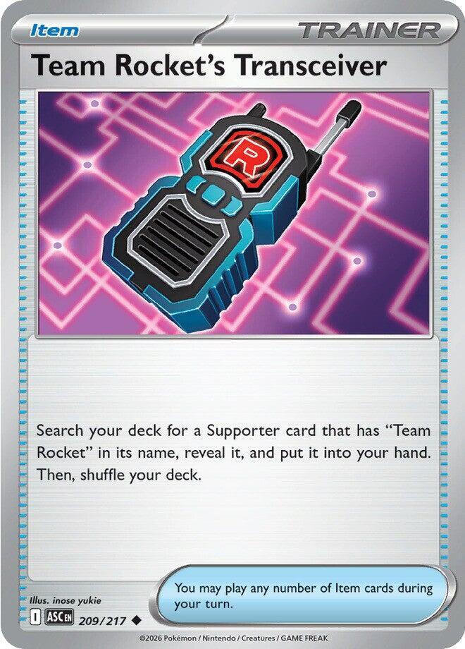 Team Rocket's Transceiver - 209/217 - Uncommon (Inglés Reverse Holo NM)