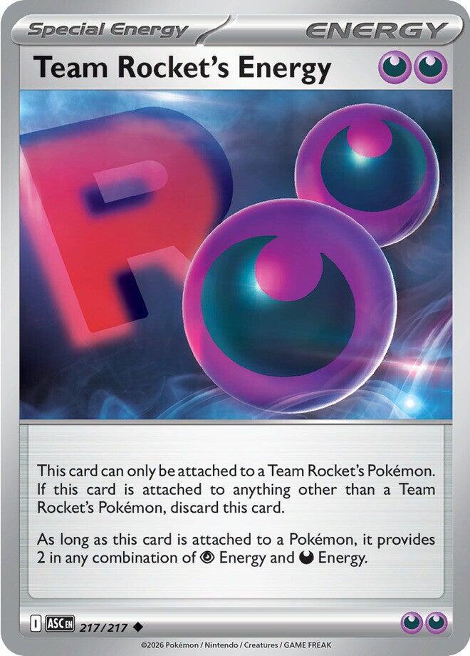 Team Rocket's Energy - 217/217 - Uncommon (Inglés NM)