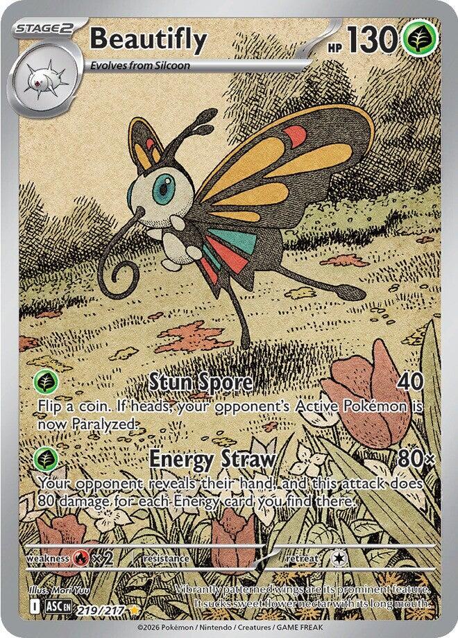 Beautifly - 219/217 - Illustration Rare (Inglés Foil NM)