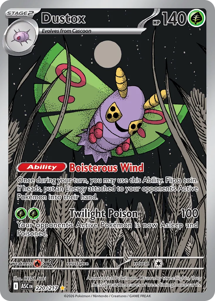 Dustox - 220/217 - Illustration Rare (Inglés Foil NM)