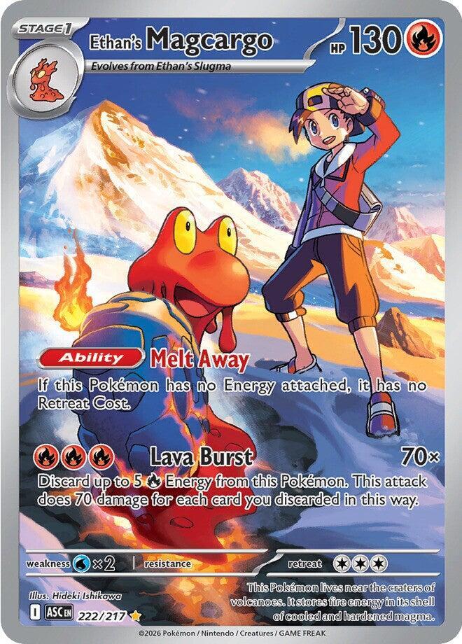 Ethan's Magcargo - 222/217 - Illustration Rare (Inglés Foil NM)