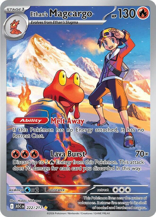 Ethan's Magcargo - 222/217 - Illustration Rare (Inglés Foil NM)