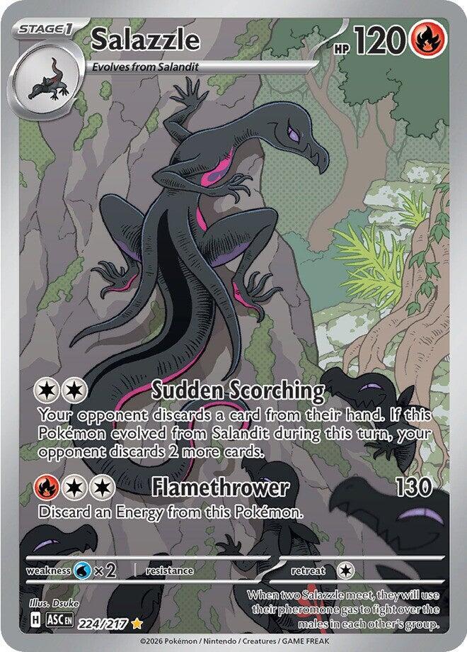 Salazzle - 224/217 - Illustration Rare (Inglés Foil NM)