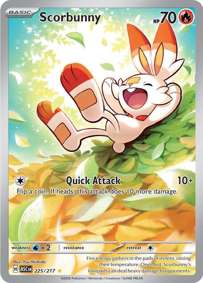 Scorbunny - 225/217 - Illustration Rare (Inglés Foil NM)