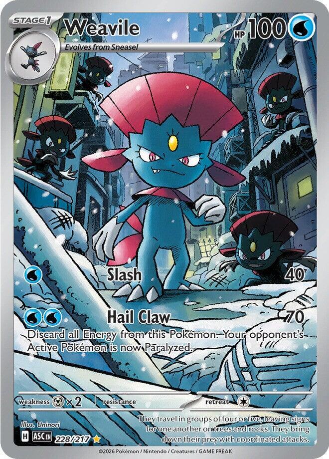 Weavile - 228/217 - Illustration Rare (Inglés Foil NM)
