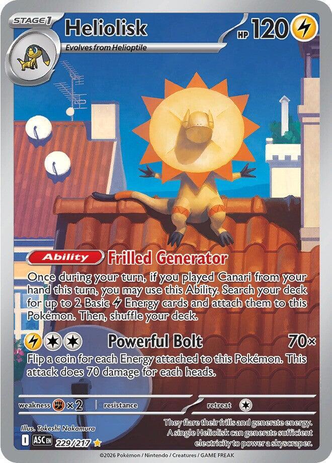 Heliolisk - 229/217 - Illustration Rare (Español Foil NM)