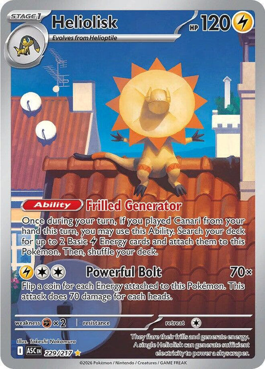 Heliolisk - 229/217 - Illustration Rare (Español Foil NM)