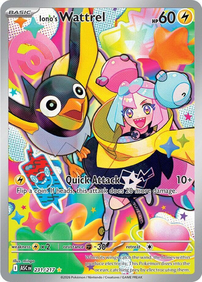 Iono's Wattrel - 231/217 - Illustration Rare (Inglés Foil NM)