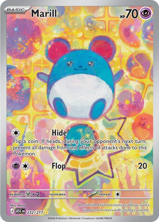 Marill - 232/217 - Illustration Rare (Inglés Foil NM)