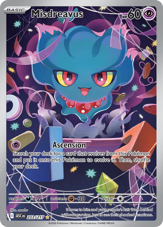 Misdreavus - 233/217 - Illustration Rare (Español Latino Foil NM)