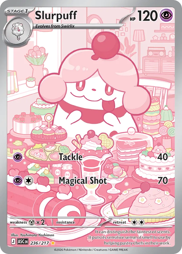 Slurpuff - 236/217 - Illustration Rare (Inglés Foil NM)