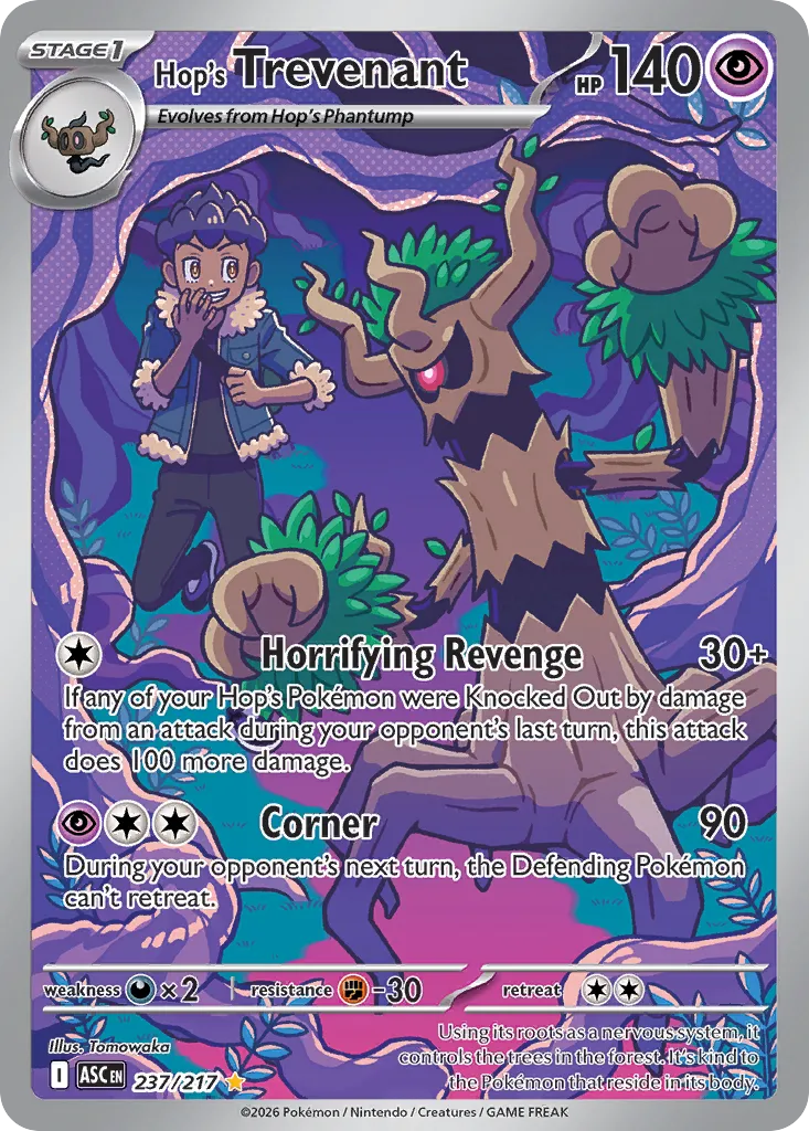 Hop's Trevenant - 237/217 - Illustration Rare (Inglés Foil NM)