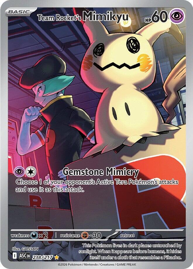 Team Rocket's Mimikyu - 238/217 - Illustration Rare (Inglés Foil NM)