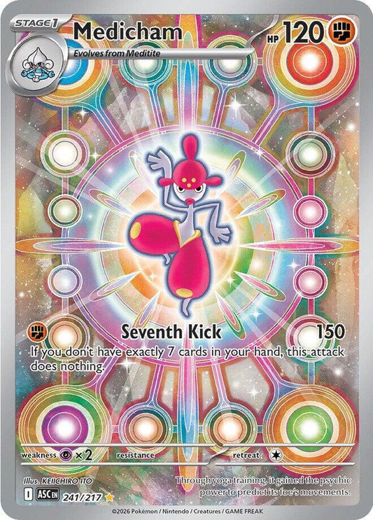 Medicham - 241/217 - Illustration Rare (Inglés Foil NM)