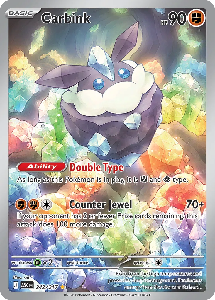 Carbink - 242/217 - Illustration Rare (Español Foil NM)