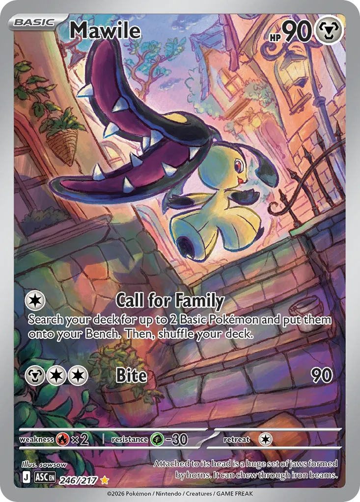 Mawile - 246/217 - Illustration Rare (Inglés Foil NM)