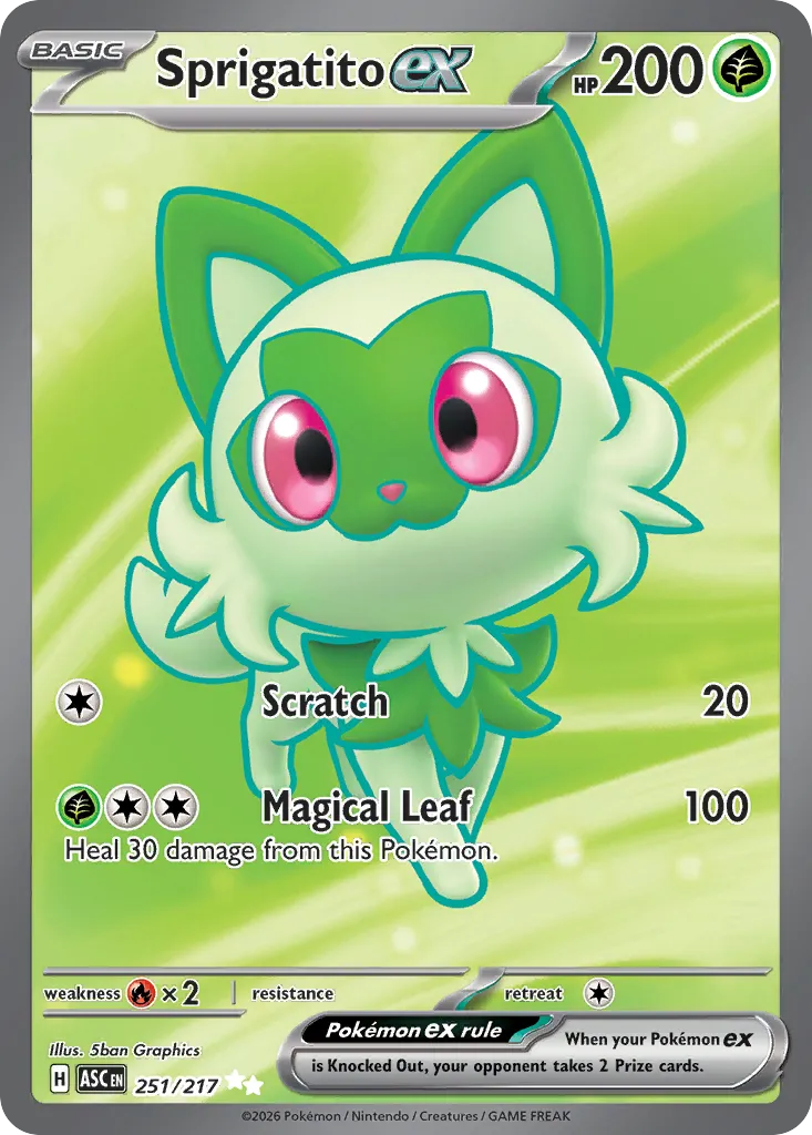 Sprigatito ex - 251/217 - Ultra Rare (Inglés Foil NM)