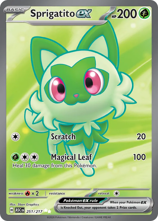 Sprigatito ex - 251/217 - Ultra Rare (Inglés Foil NM)
