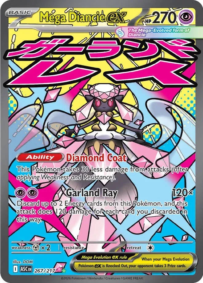 Mega Diancie ex - 267/217 - Mega Attack Rare (Español Foil NM)
