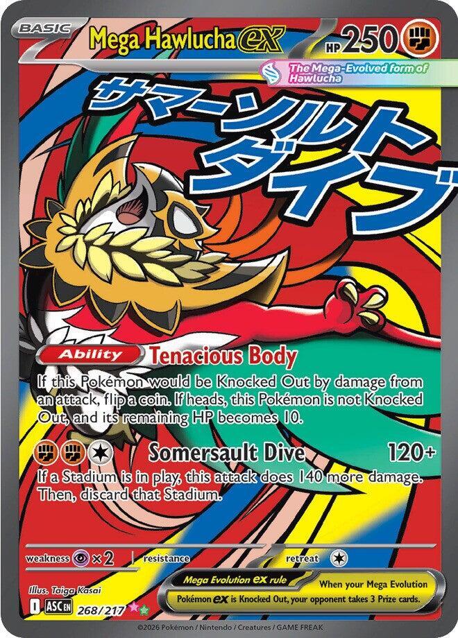 Mega Hawlucha ex - 268/217 - Mega Attack Rare (Español Foil NM)