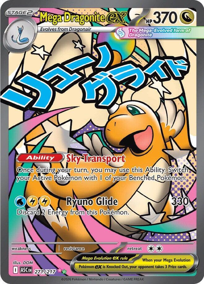 Mega Dragonite ex - 271/217 - Mega Attack Rare (Inglés Foil NM)