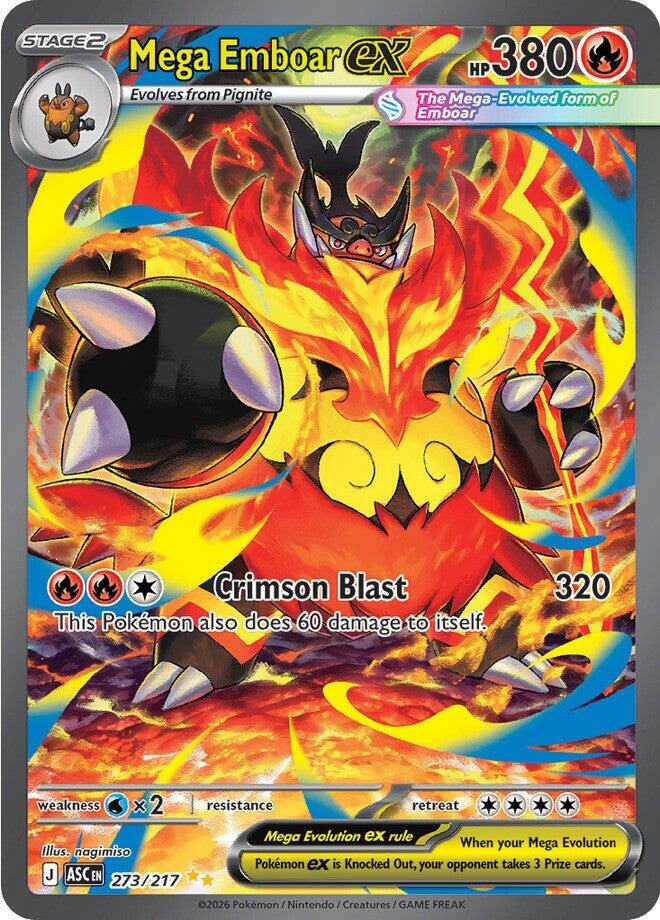 Mega Emboar ex - 273/217 - Special Illustration Rare (Inglés Foil NM)