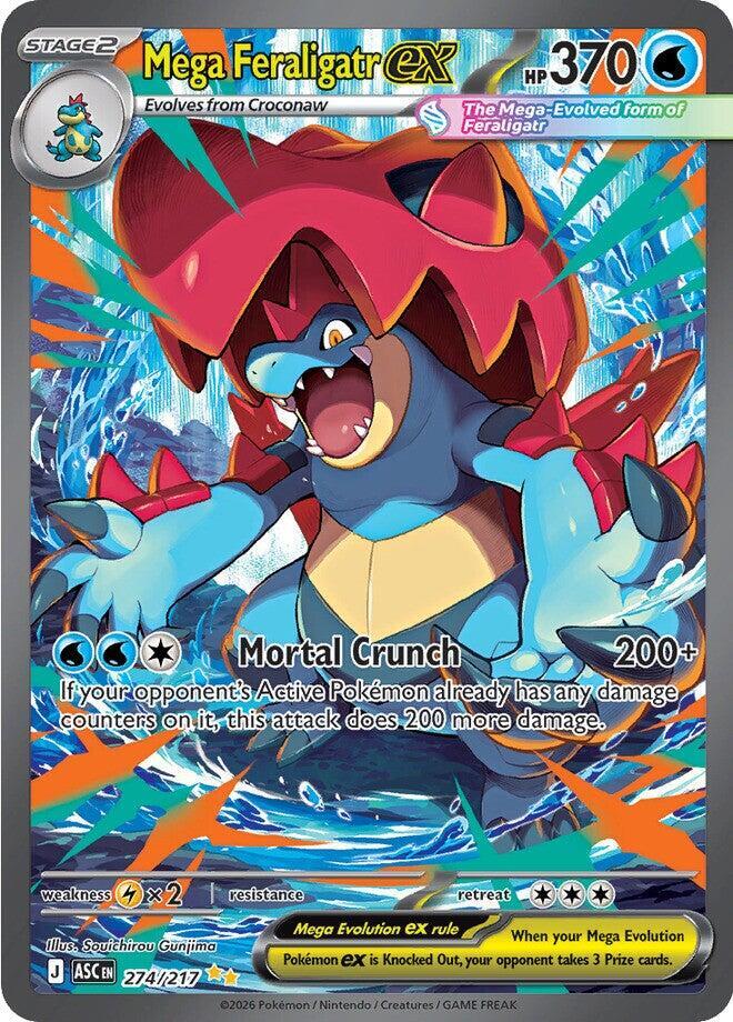 Mega Feraligatr ex - 274/217 - Special Illustration Rare (Inglés Foil NM)