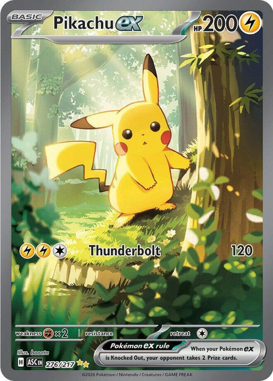 Pikachu ex - 276/217 - Special Illustration Rare (Inglés Foil NM)