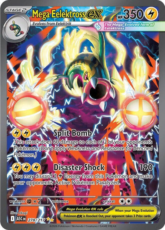 Mega Eelektross ex - 278/217 - Special Illustration Rare (Inglés Foil NM)